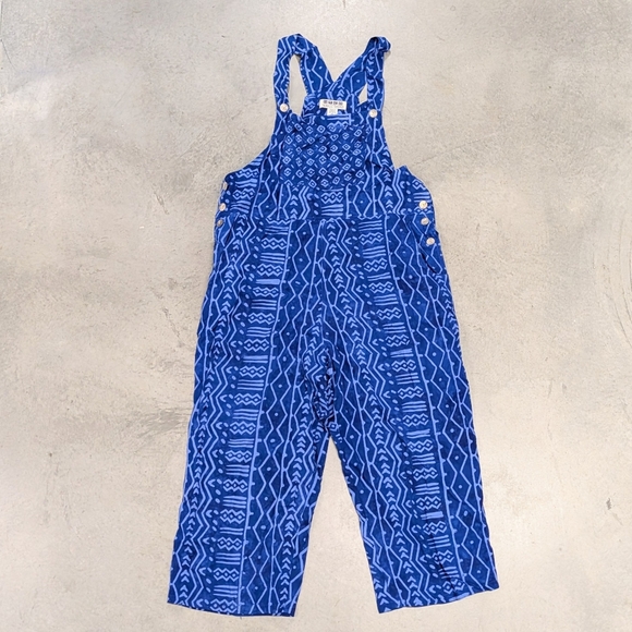 Vintage Pants - vintage NTCO cropped rayon overalls S M